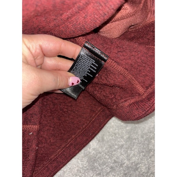 The North Face Crescent Sunset Jacket Barola Red Heather Sweater Women's S - Picture 7 of 10